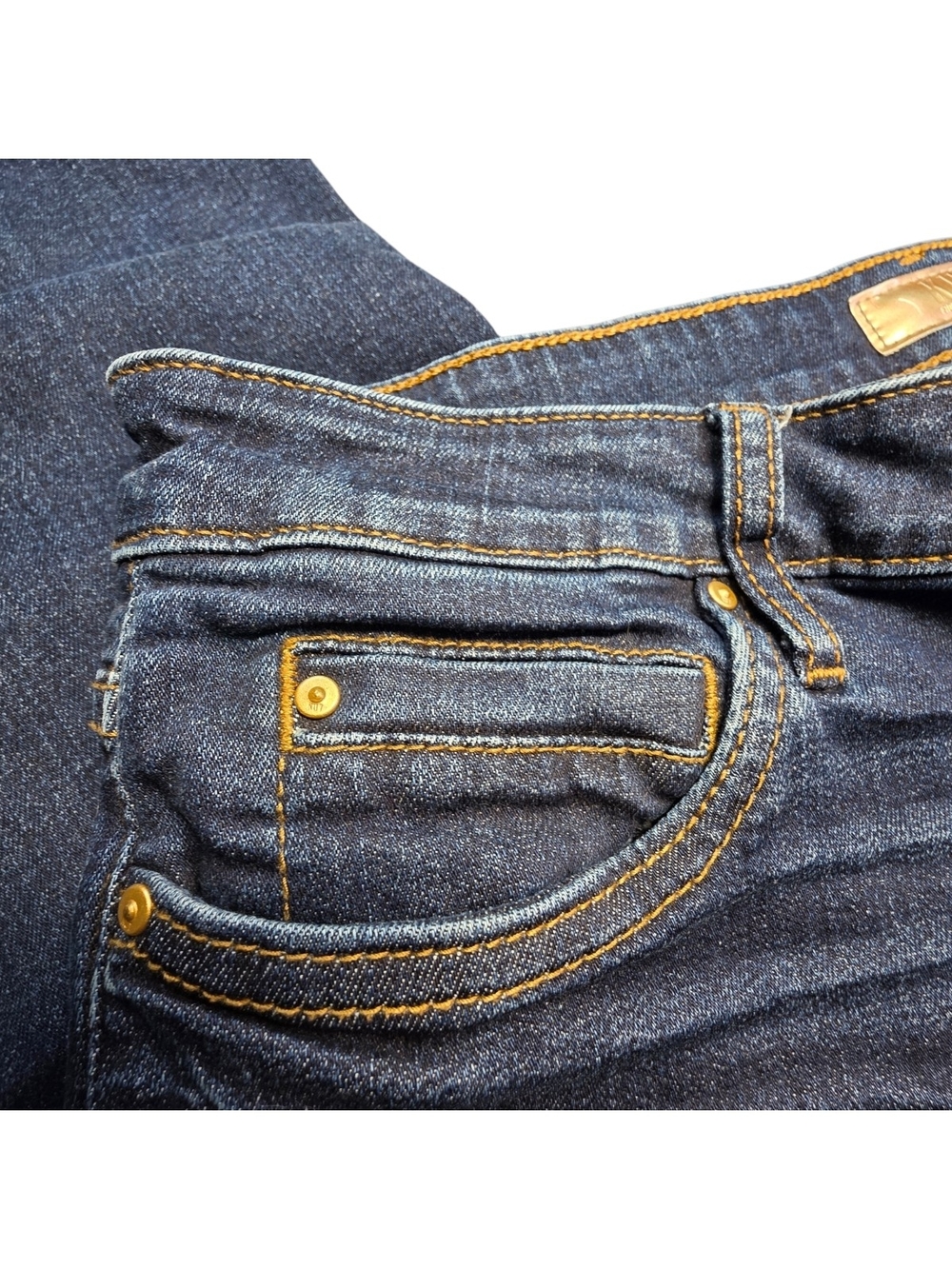 KUT from the Kloth Catherine Boyfriend Jeans Dark Wash Stretch Blue Size 12 - Picture 4 of 11